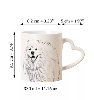 Samojed kubek z psem good morning serce Art-Dog