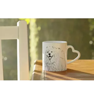 Samoyède - tasse avec chien, une tasse adorable avec une anse en forme de cœur, un cadeau universel de la marque Art-Dog