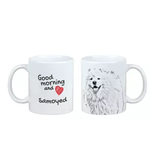 Samoyed, Bjelkier, Samoiedskaya Sobaka - cup with a dog, cup with a photo, personalized gift from the Art-Dog brand