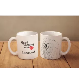 Samoyed, Bjelkier, Samoiedskaya Sobaka - cup with a dog, cup with a photo, personalized gift from the Art-Dog brand