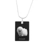 Samoyède - Pendentif en cristal avec chien, collier en argent avec photo, pendentif personnalisé par la marque Art-Dog