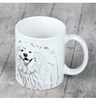 Samojede, Samoyed, Samojedenhund, Samojedenspitz - Tasse mit Hund, fröhliche Tasse für Hundeliebhaber, personalisiertes Geschenk der Marke Art-Dog