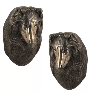 Schottischer Schäferhund - Hundestatue, hängende Büste, einzigartige Dekoration für Hundeliebhaber der Marke Art-Dog