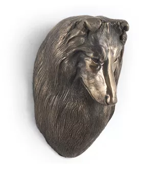Chien de berger écossais - Statue de chien, buste suspendu, décoration unique pour les amoureux des chiens par la marque Art-Dog