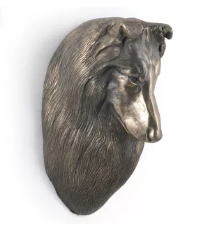 Schottischer Schäferhund - Hundestatue, hängende Büste, einzigartige Dekoration für Hundeliebhaber der Marke Art-Dog