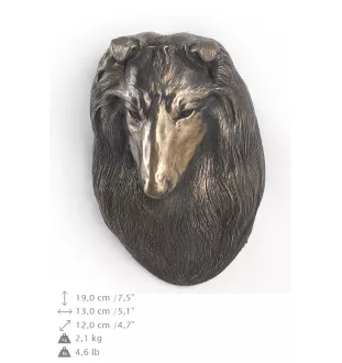 Schottischer Schäferhund - Hundestatue, hängende Büste, einzigartige Dekoration für Hundeliebhaber der Marke Art-Dog