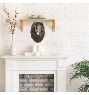 Schottischer Schäferhund - Hundestatue, hängende Büste, einzigartige Dekoration für Hundeliebhaber der Marke Art-Dog