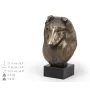 Scottish Sheepdog - Dog statue, bust on stone base, sculpture, trophy for dog show by Art-Dog brand