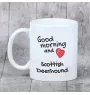 Schottischer Hirschhund - Tasse mit Hund, Tasse mit Bild, personalisiertes Geschenk der Marke Art-Dog