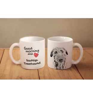 Schottischer Hirschhund - Tasse mit Hund, Tasse mit Bild, personalisiertes Geschenk der Marke Art-Dog