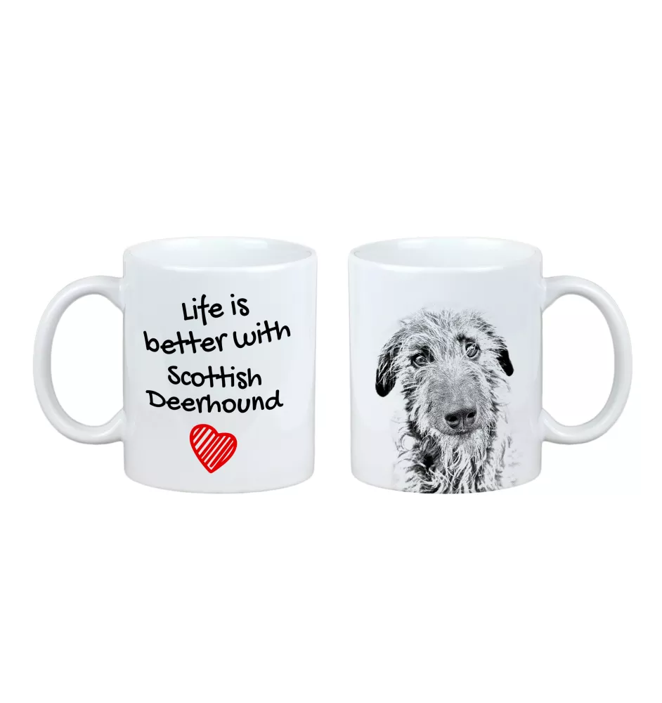 Lévrier écossais - tasse avec chien, tasse avec photo, cadeau personnalisé de la marque Art-Dog
