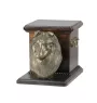 Chien de berger écossais - urne pour les cendres d'un chien avec une statuette, une urne élégante pour chien, une urne exceptionnelle avec un buste de chien de la marque Art-Dog