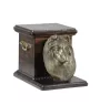 Scottish Sheepdog - urn for dog ashes with a statuette, elegant urn for a dog, unique urn with a bust of a dog by Art-Dog brand