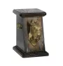 Schnauzer I - urn for dog ashes, elegant urn with a statue, commemorative urn with a bust of a dog by Art-Dog brand