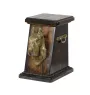 Schnauzer I - urn for dog ashes, elegant urn with a statue, commemorative urn with a bust of a dog by Art-Dog brand