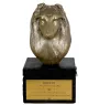 Scottish Sheepdog - an urn with an engraving and a sculpture of a dog, a handmade product by the Art-Dog brand.