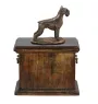 Schnauzer - une urne pour les cendres d'un chien, une urne avec une statuette, une urne élégante de style classique de la marque Art-Dog