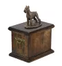 Schnauzer - une urne pour les cendres d'un chien, une urne avec une statuette, une urne élégante de style classique de la marque Art-Dog