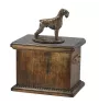 Sznaucer, Schnauzer I urna ze statuetką drewniana Art-Dog
