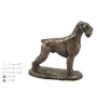 Schnauzer I eine Urne für die Asche des Hundes, eine Urne mit einer Statue, eine elegante Urne im klassischen Stil der Marke Art-Dog