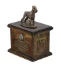 Schnauzer I - urn for dog ashes, urn with a statuette, personalized urn for dog ashes by Art-Dog brand