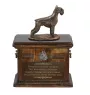 Schnauzer II - urne pour les cendres de chien, urne avec une statuette, urne personnalisée pour les cendres de chien de la marque Art-Dog