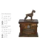 Schnauzer II - urn for dog ashes, urn with a statuette, personalized urn for dog ashes by Art-Dog brand