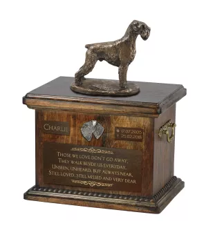 Schnauzer IV - urne pour les cendres de chien, urne avec une statuette, urne personnalisée pour les cendres de chien de la marque Art-Dog