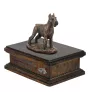 Schnauzer I urne in Hundeasche, personalisierte Urne mit Statue, Holzurne mit Hund von Art-Dog