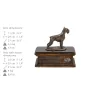 Schnauzer I urne in Hundeasche, personalisierte Urne mit Statue, Holzurne mit Hund von Art-Dog