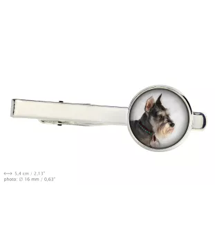 Schnauzer I - pince à cravate, accessoire, bijou pour tenue de soirée de la marque Art-Dog