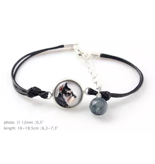 Schnauzer I - bracelet avec votre photo faite à la main, bijoux unique de la marque Art-Dog