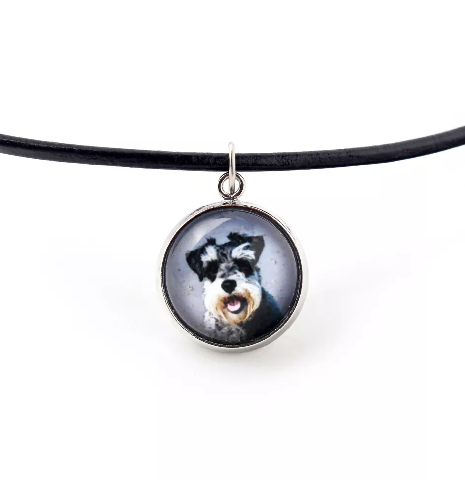 Schnauzer - necklace pendant with your photo, handmade, handcrafted jewelry by Art-Dog brand
