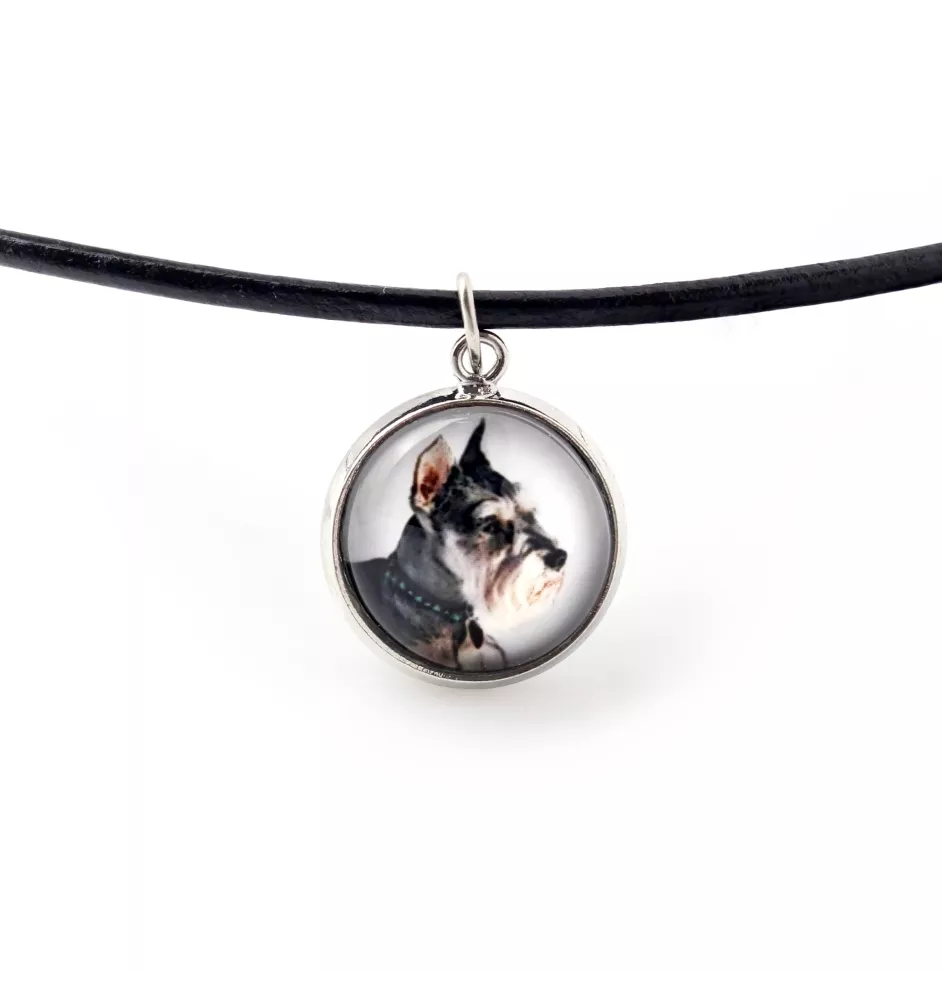 Schnauzer I - collier pendentif avec votre photo, fait main, bijoux de la marque Art-Dog