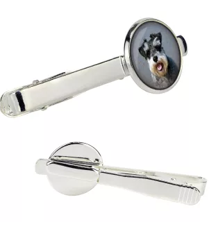 Schnauzer - Krawattennadel in der Box, stilvolle Krawatte, personalisierter Schmuck der Marke Art-Dog