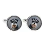 Schnauzer - cufflinks in a box, handmade jewelry, product of the Art-Dog brand