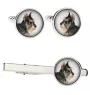 Schnauzer I - cufflinks and tie with your photo, a suit decoration, men's jewelry from the Art-Dog brand.