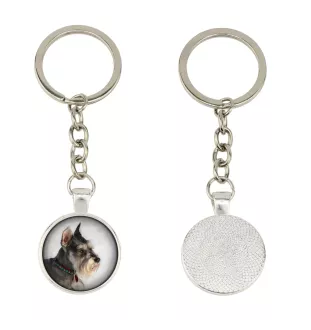 Schnauzer I - porte-clés dans une boîte, photo personnelle, porte-clés de la marque Art-Dog