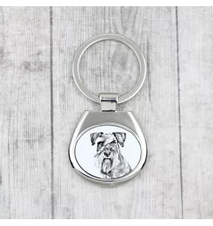 Schnauzer - Schlüsselanhänger mit Hund, Anhänger mit Aufdruck, personalisierter Anhänger der Marke Art-Dog