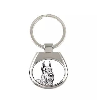 Schnauzer I - keychain with a dog, keychain with a print, personalized pendant from the Art-Dog brand