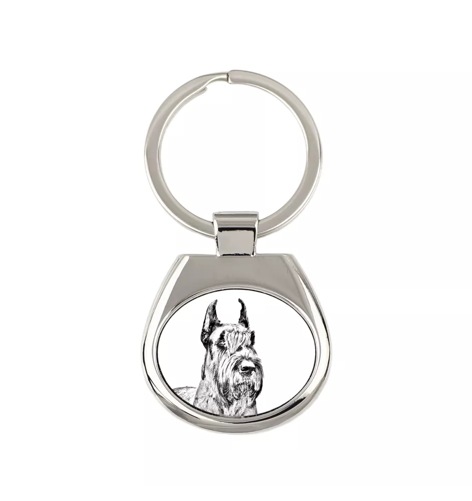 Schnauzer I - Schlüsselanhänger mit Hund, Anhänger mit Aufdruck, personalisierter Anhänger der Marke Art-Dog