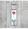 Schnauzer - bottle opener with a dog, personalized fridge opener, unique gift for a man by Art-Dog brand