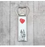 Schnauzer I - bottle opener with a dog, personalized fridge opener, unique gift for a man by Art-Dog brand