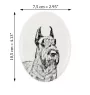 Sznaucer, Schnauzer I płyta nagrobna ze zdjęciem psa Art-Dog
