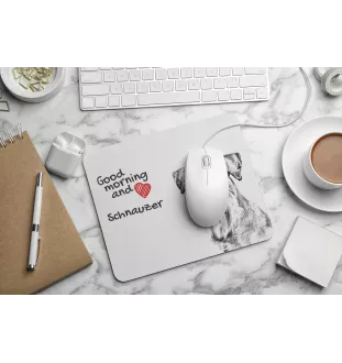 Schnauzer - tapis de souris personnalisé avec impression, tapis de souris personnalisé avec chien, accessoire unique pour employé de bureau de la marque Art-Dog