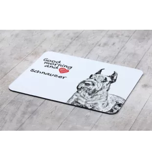 Sznaucer, Schnauzer I podkładka pod mysz z psem Art-Dog