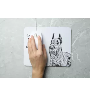Sznaucer, Schnauzer I podkładka pod mysz z psem Art-Dog