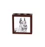 Schnauzer I - Stifthalter mit Hund, Schreibtischorganizer mit Aufdruck, personalisierte Schreibtischdekoration der Marke Art-Dog