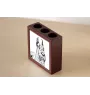 Schnauzer I - pen holder with a dog, desk organizer with a print, personalized desk decoration from the Art-Dog brand.