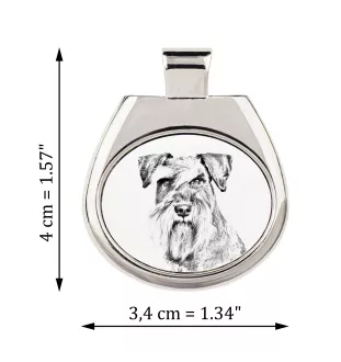 Sznaucer, Schnauzer zawieszka naszyjnik z psem Art-Dog